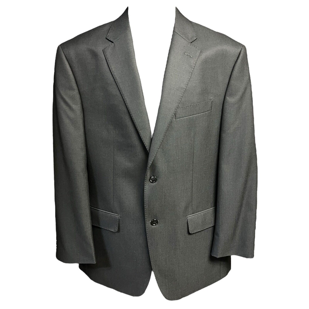 Sean John Jacket Men 40R Gray Blazer‎ 2-Button Dual Vent Tailored Urban Classic